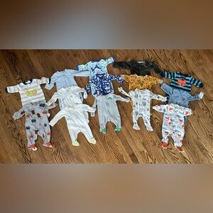 Lot of Baby Boys Newborn Sleepers